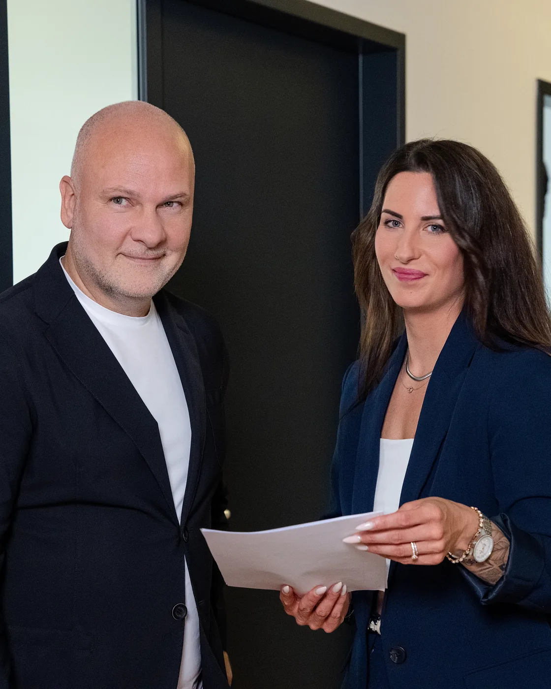 Daniel Horenburg und Pia Wendt von biometric underwriting